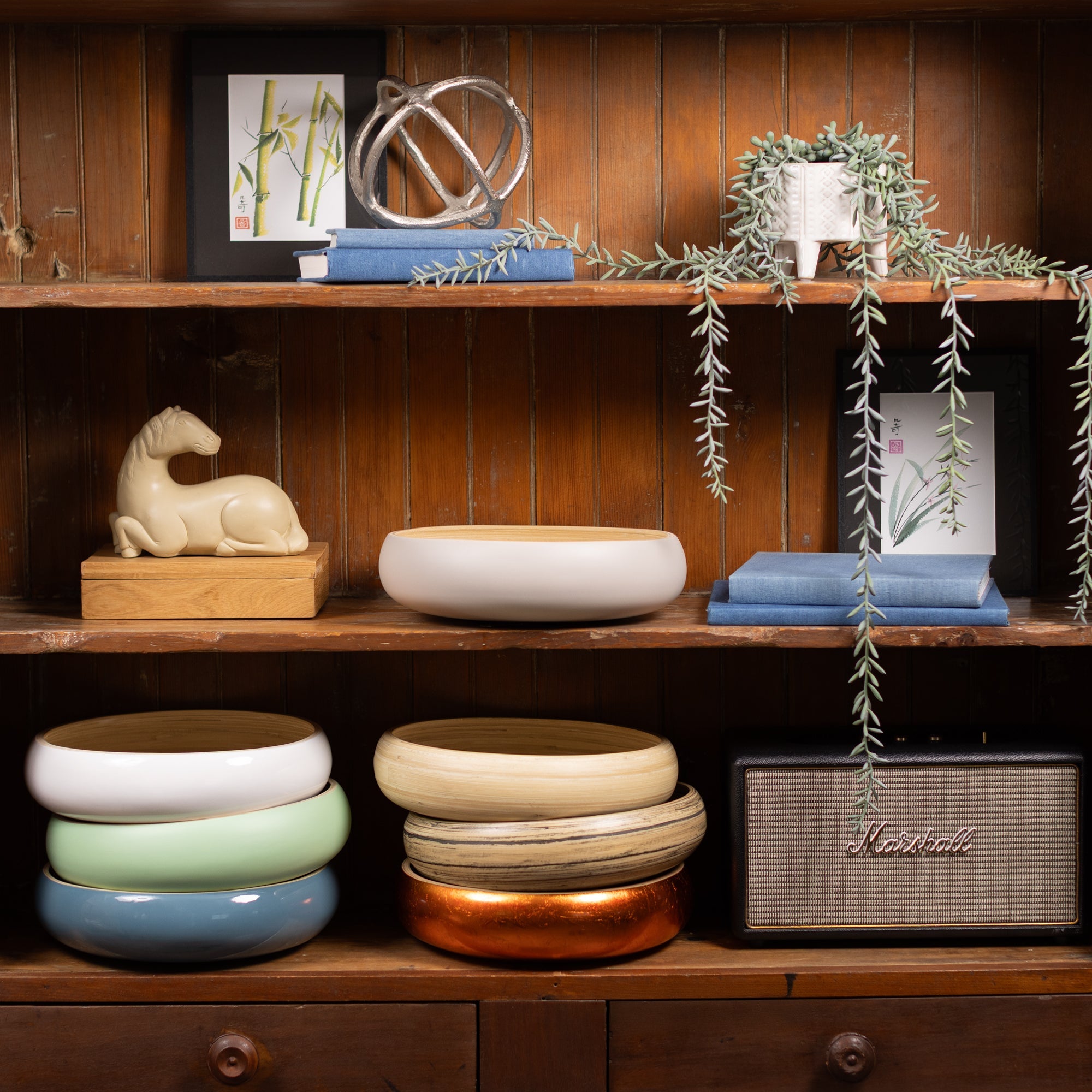 Lexa Bamboo Fruit Bowl, 12 Inch