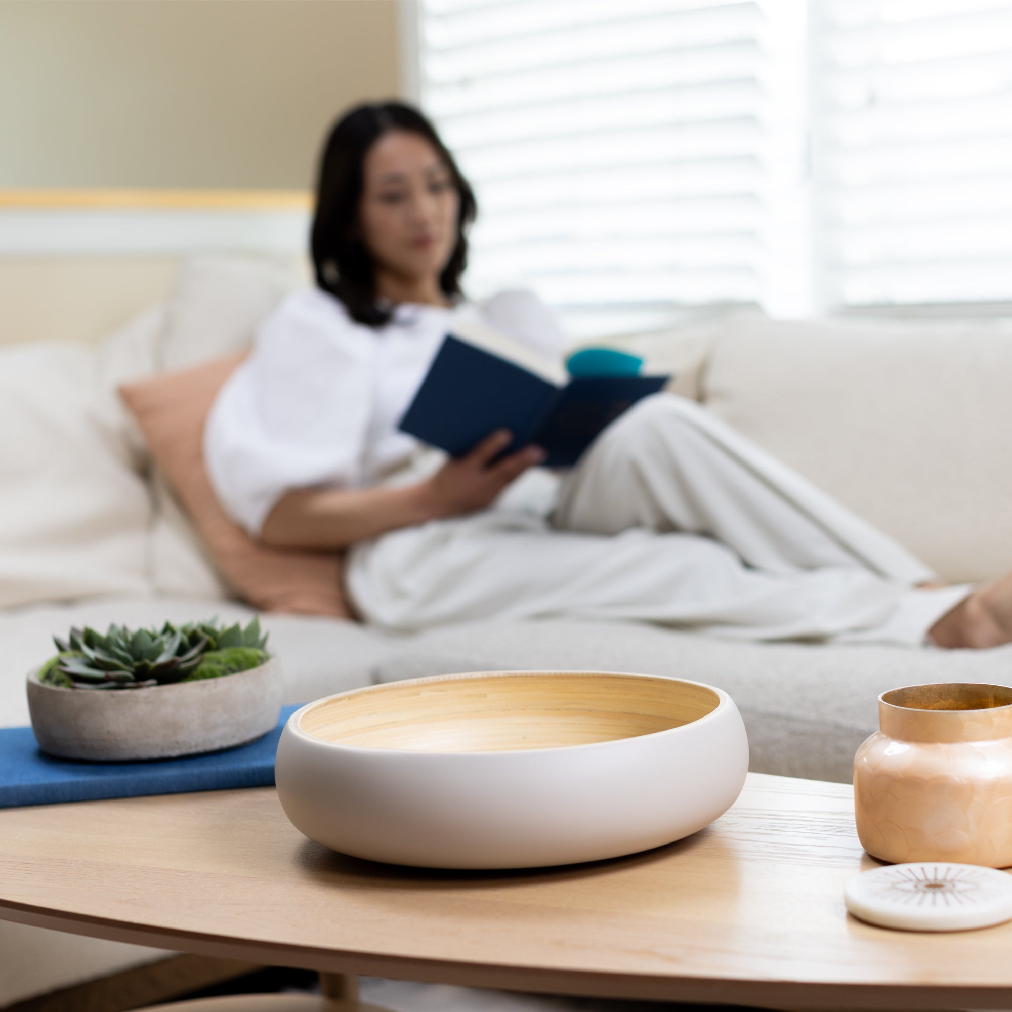 Lexa Bamboo Fruit Bowl, 12 Inch