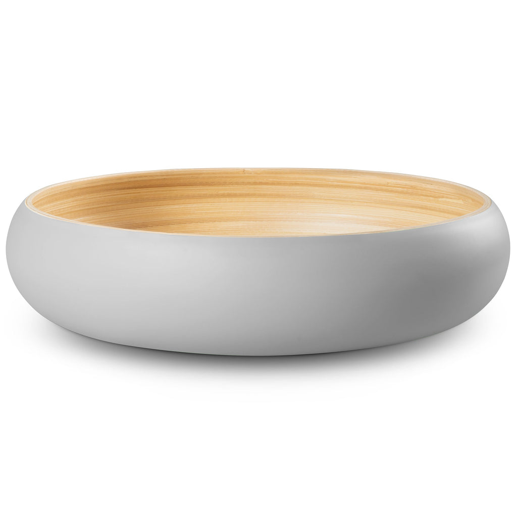 Lexa Bamboo Fruit Bowl, 12 Inch