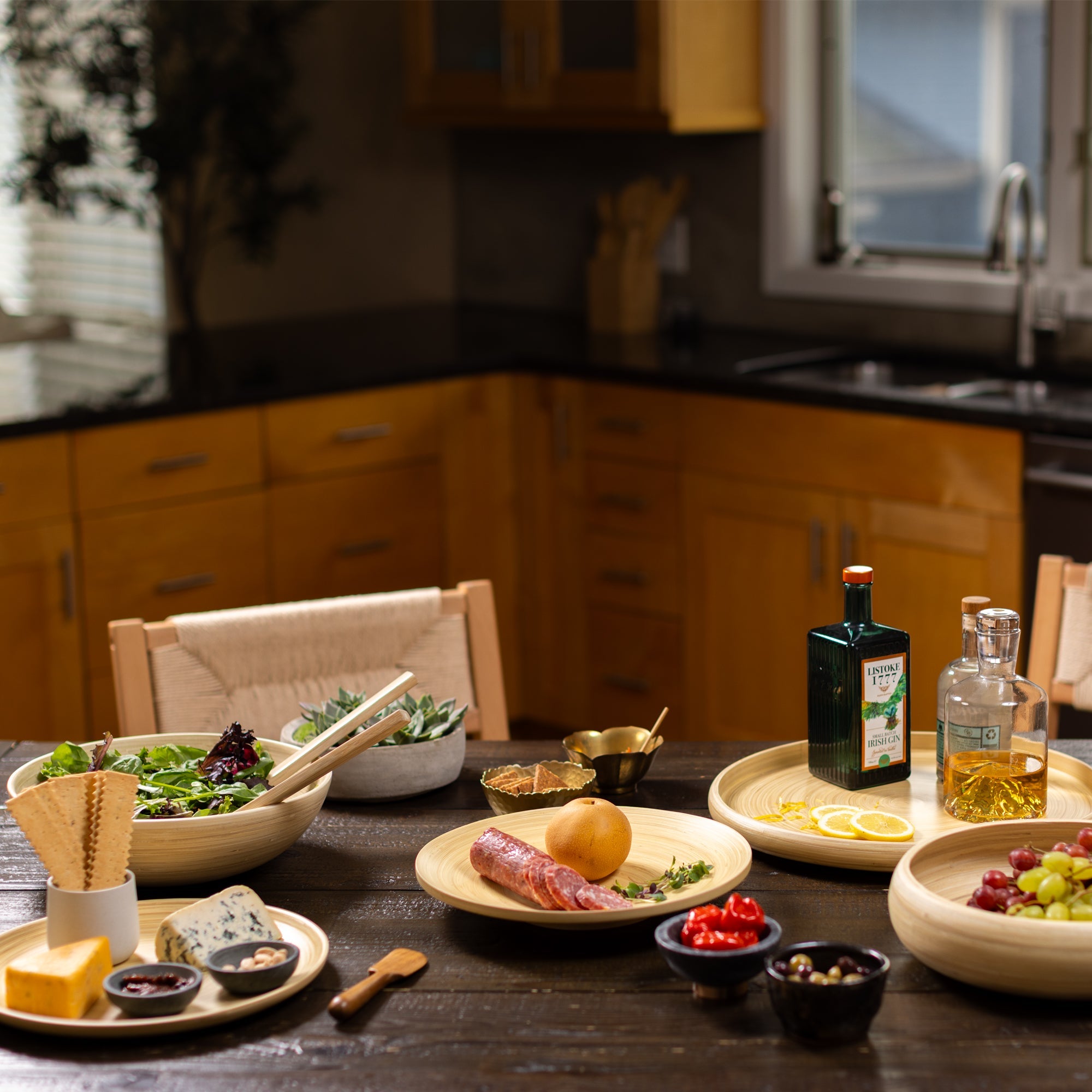 Lexa Bamboo Fruit Bowl, 12 Inch