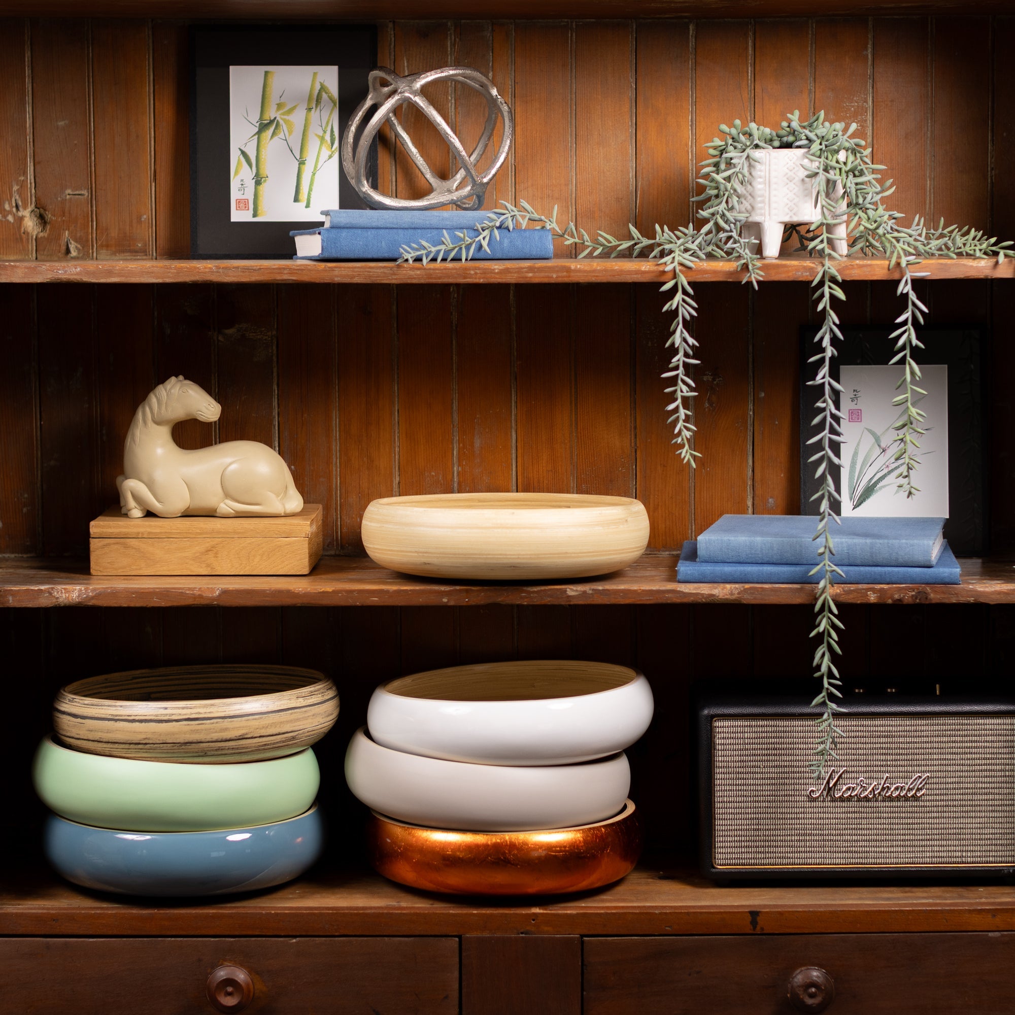 Lexa Bamboo Fruit Bowl, 12 Inch