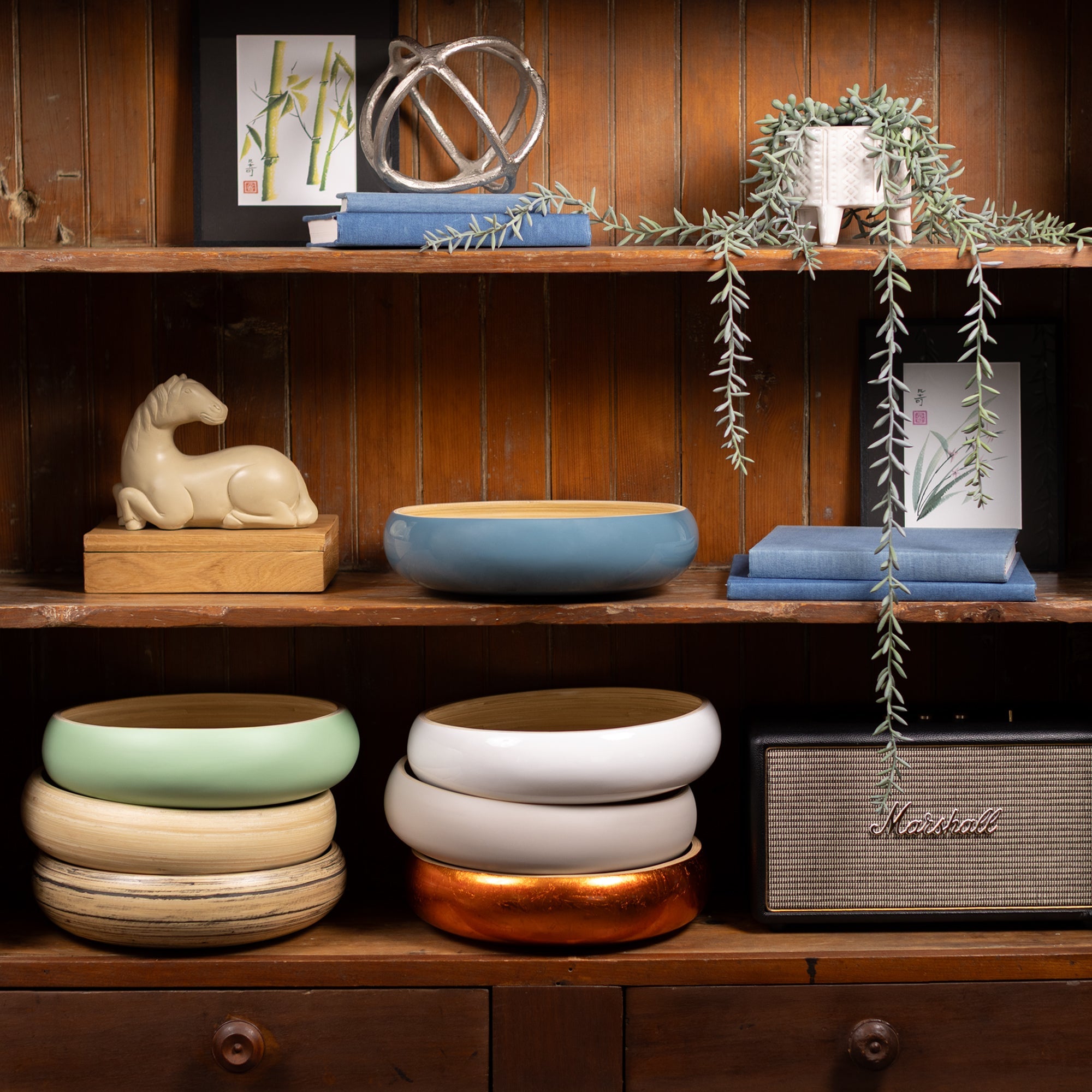 Lexa Bamboo Fruit Bowl, 12 Inch