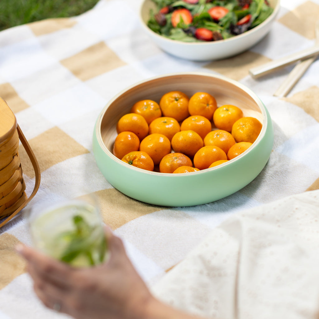 Lexa Bamboo Fruit Bowl, 12 Inch