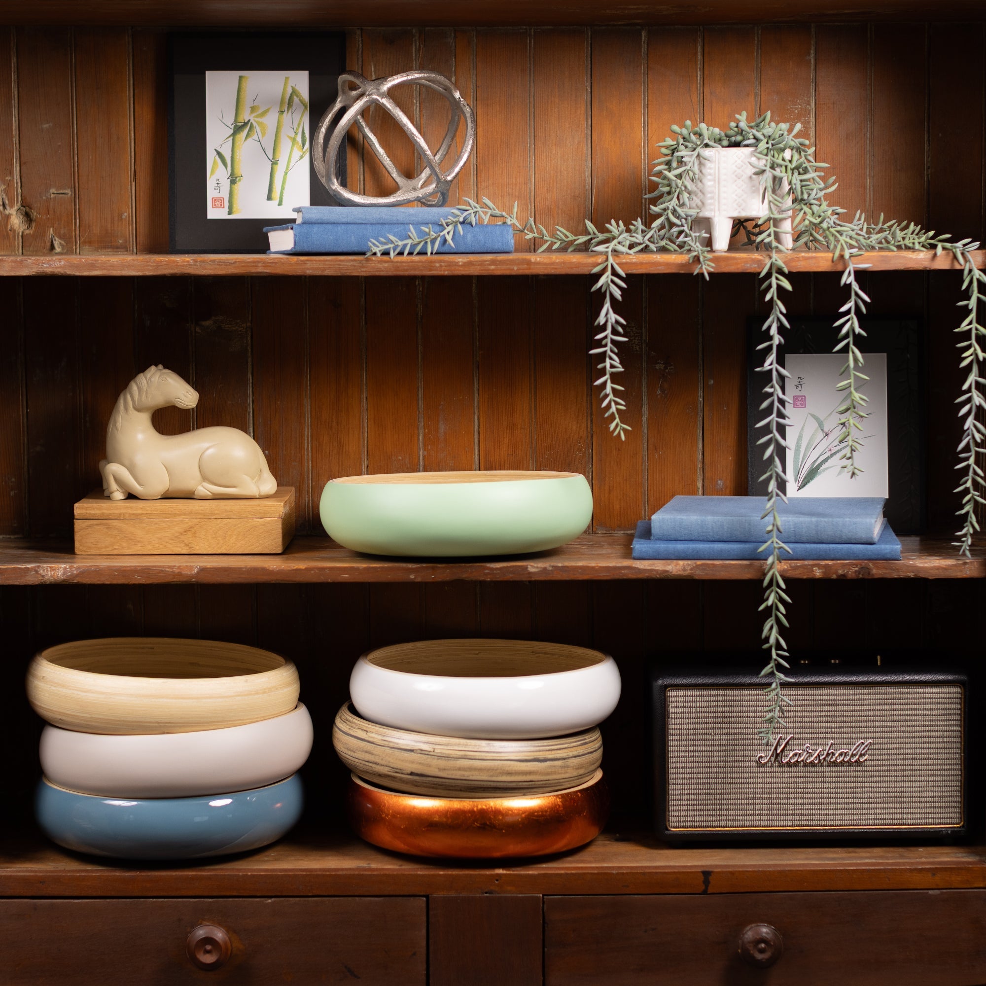 Lexa Bamboo Fruit Bowl, 12 Inch