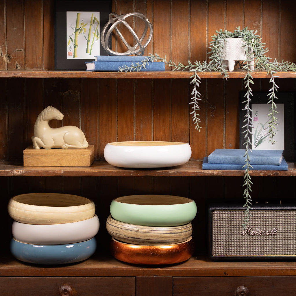 Lexa Bamboo Fruit Bowl, 12 Inch