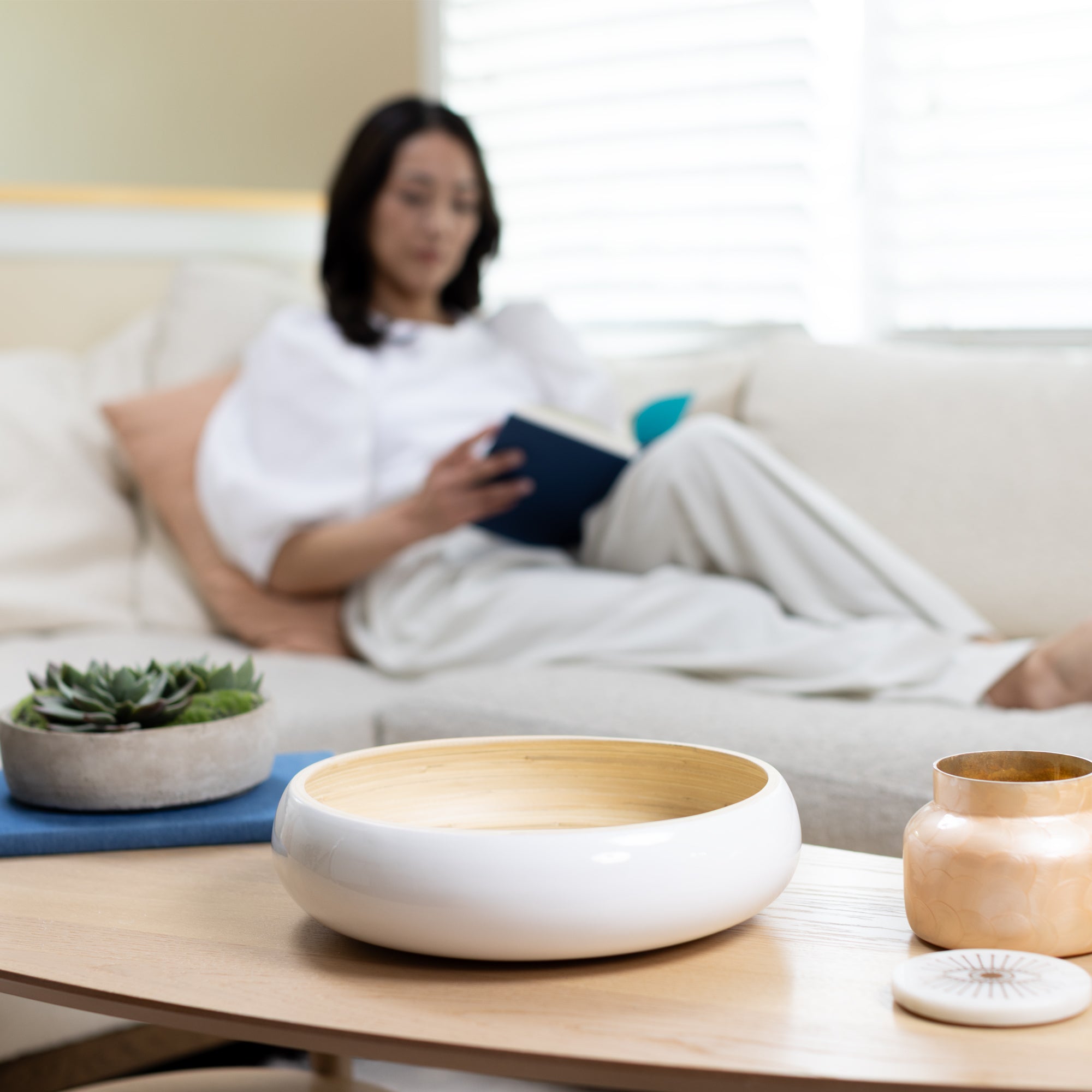 Lexa Bamboo Fruit Bowl, 12 Inch