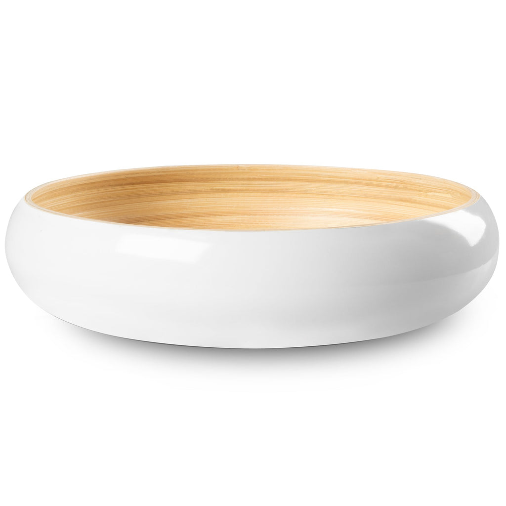 Lexa Bamboo Fruit Bowl, 12 Inch