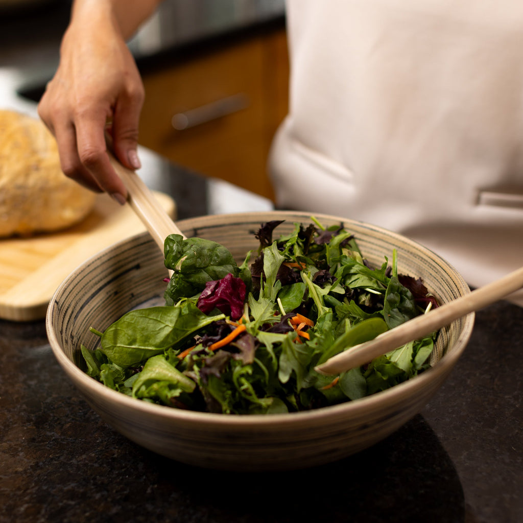 Lexa Bamboo Salad Bowl, 12 Inch