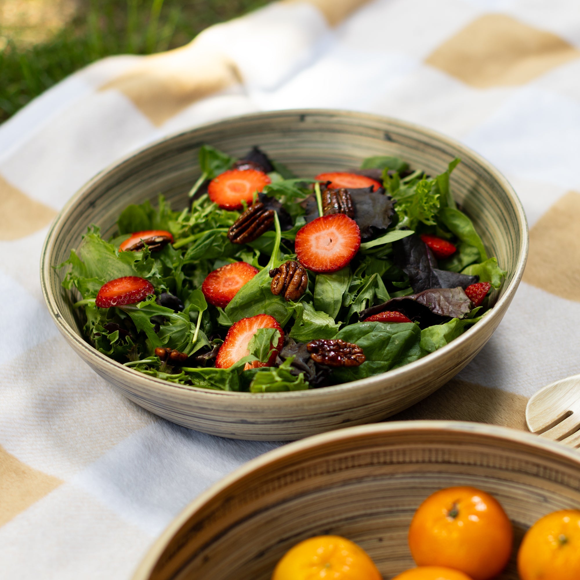 Lexa Bamboo Salad Bowl, 12 Inch