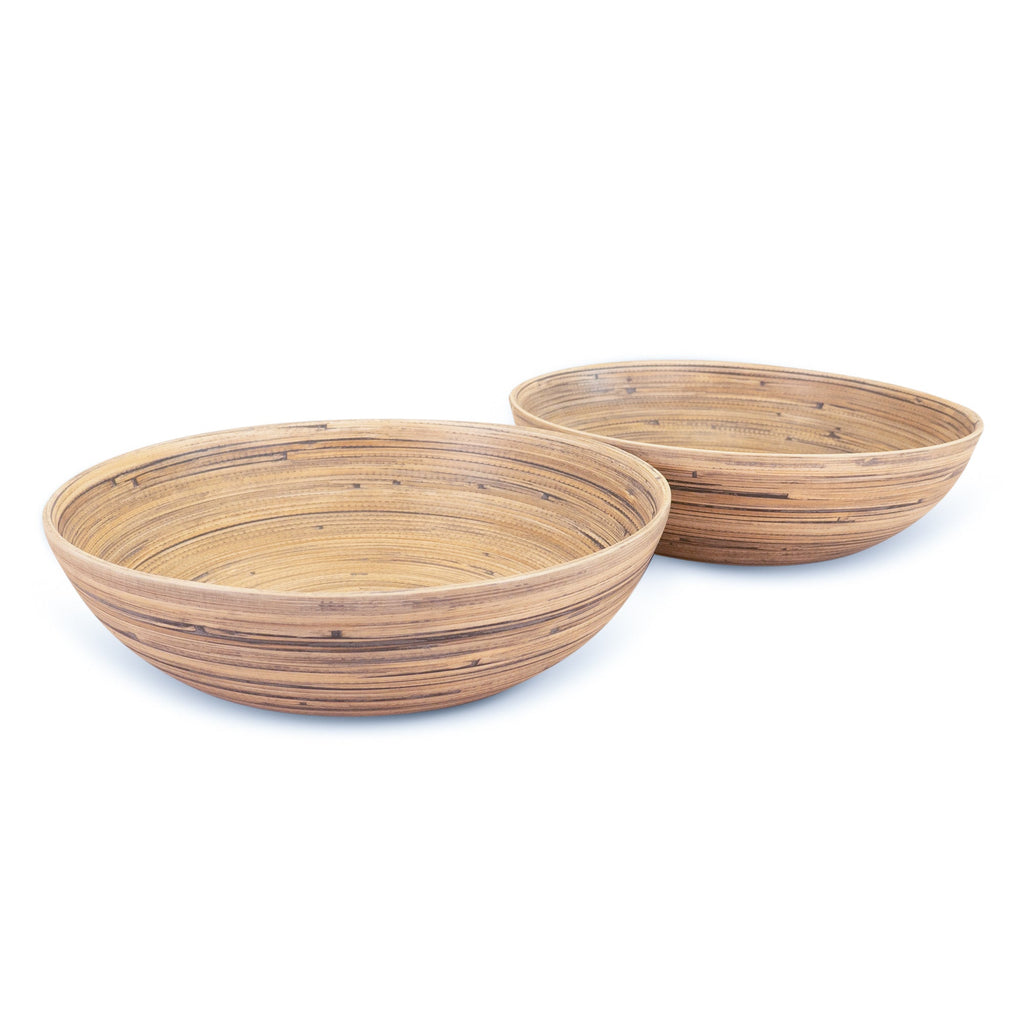 Lexa Bamboo Salad Bowl Set, 12 Inch