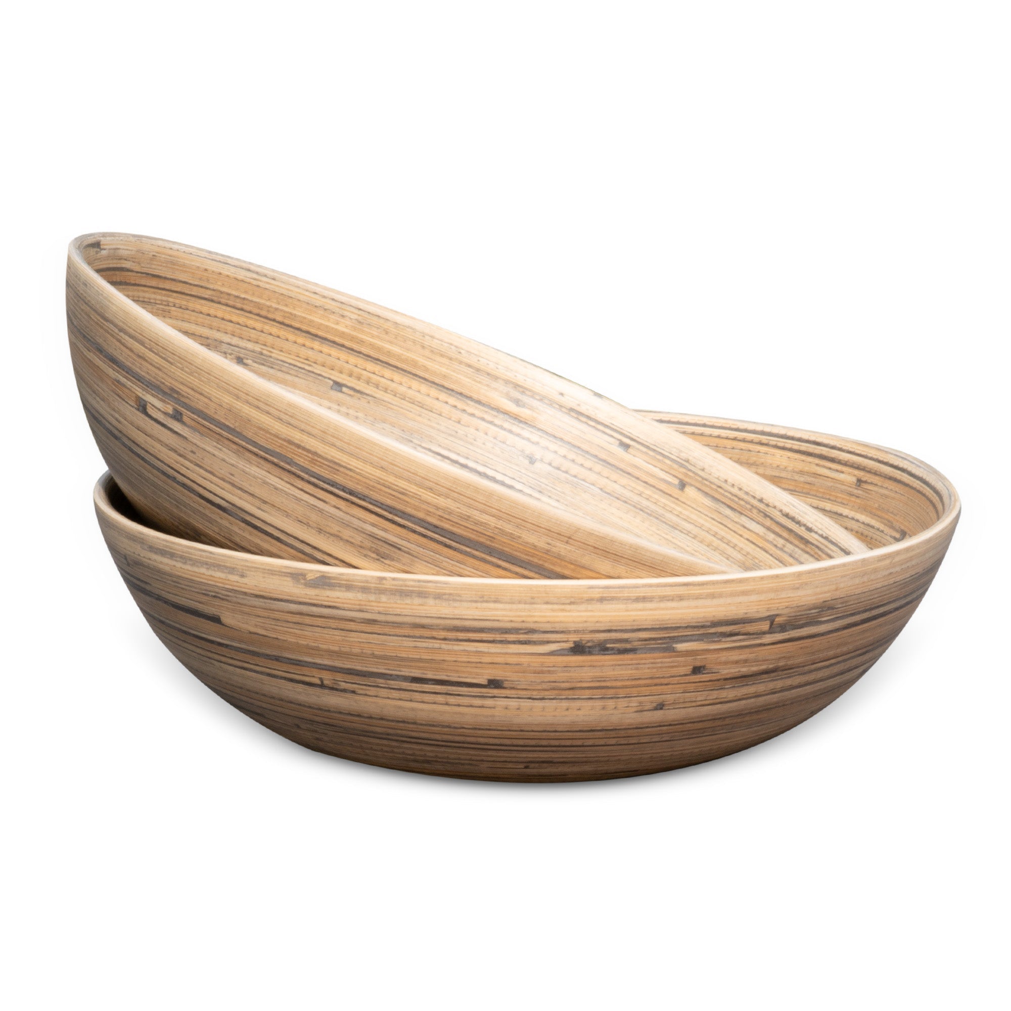 Lexa Bamboo Salad Bowl Set, 12 Inch