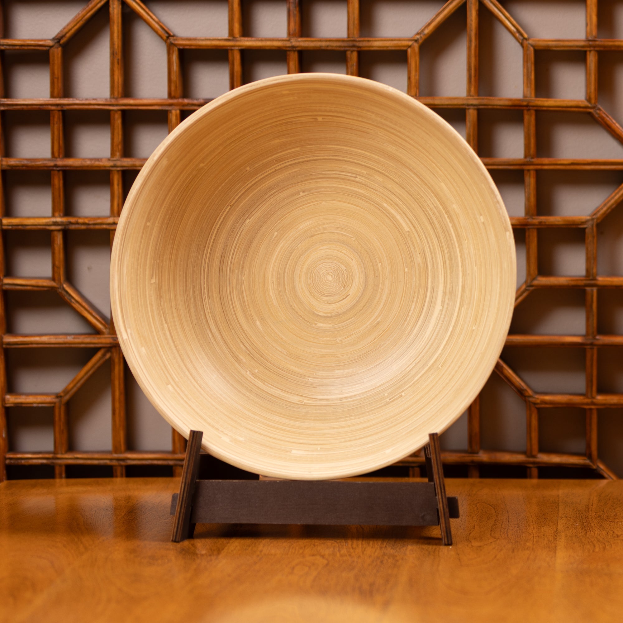 Lexa Bamboo Salad Bowl Set, 12 Inch