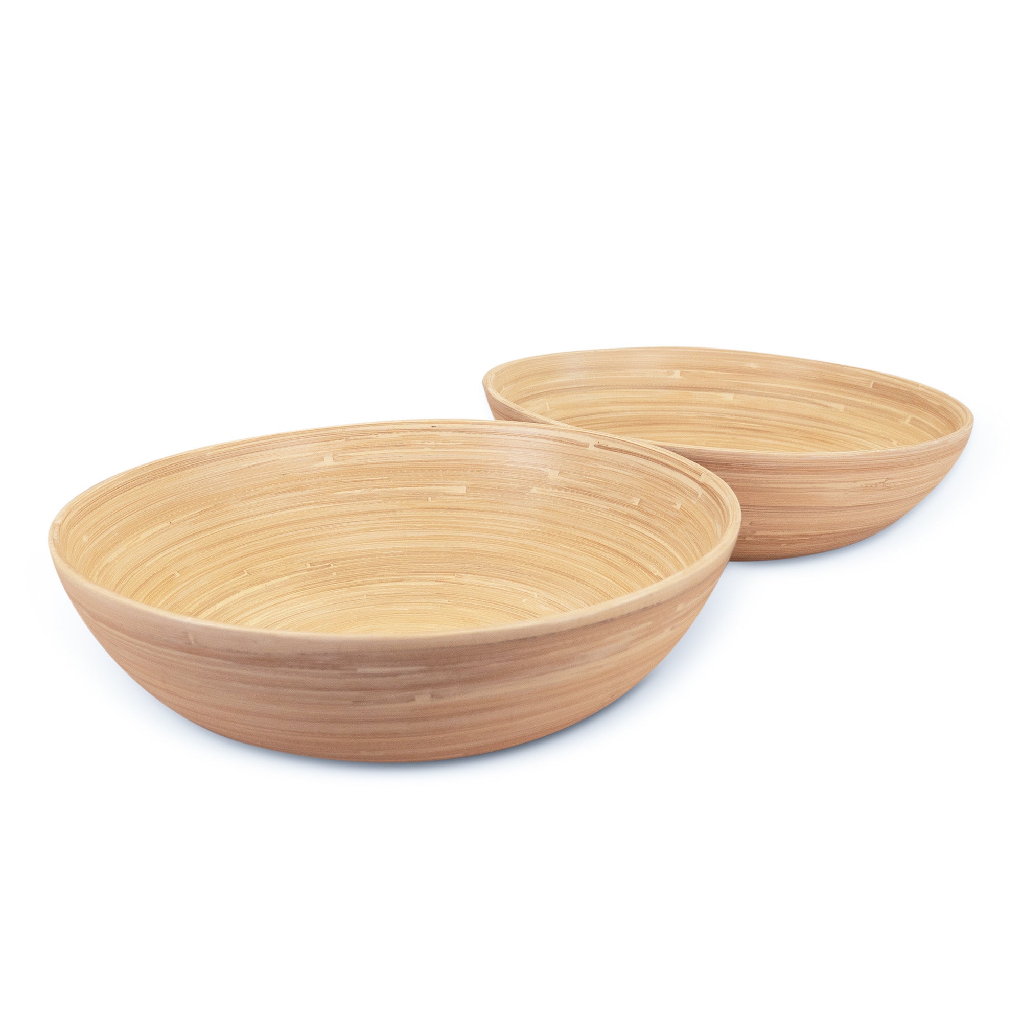 Lexa Bamboo Salad Bowl Set, 12 Inch
