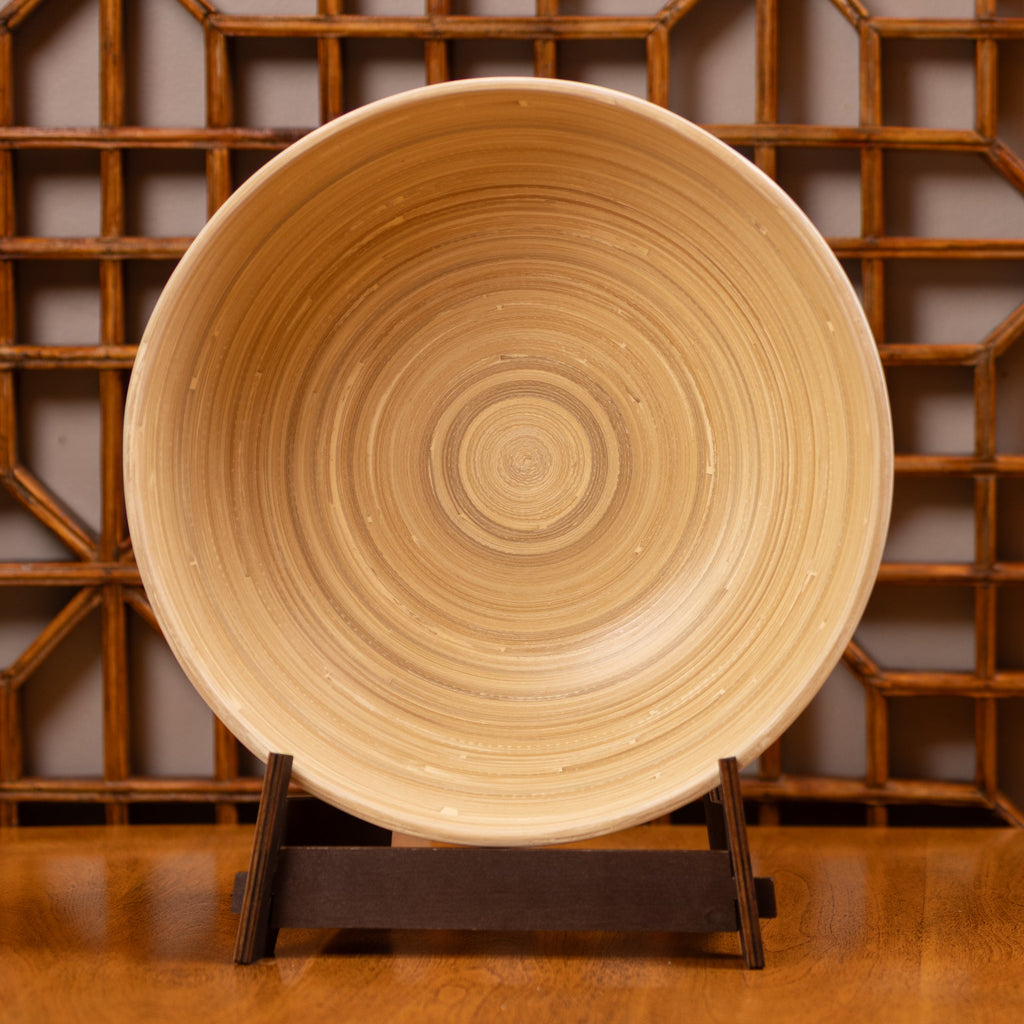 Lexa Bamboo Salad Bowl Set, 12 Inch