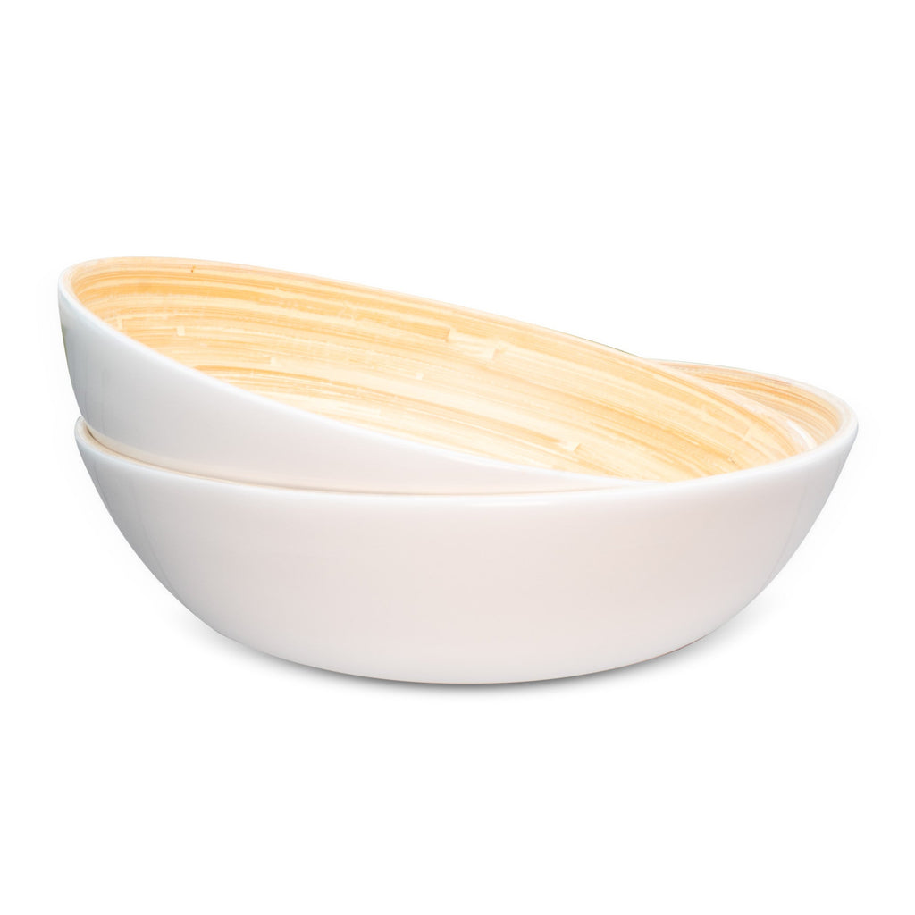 Lexa Bamboo Salad Bowl Set, 12 Inch