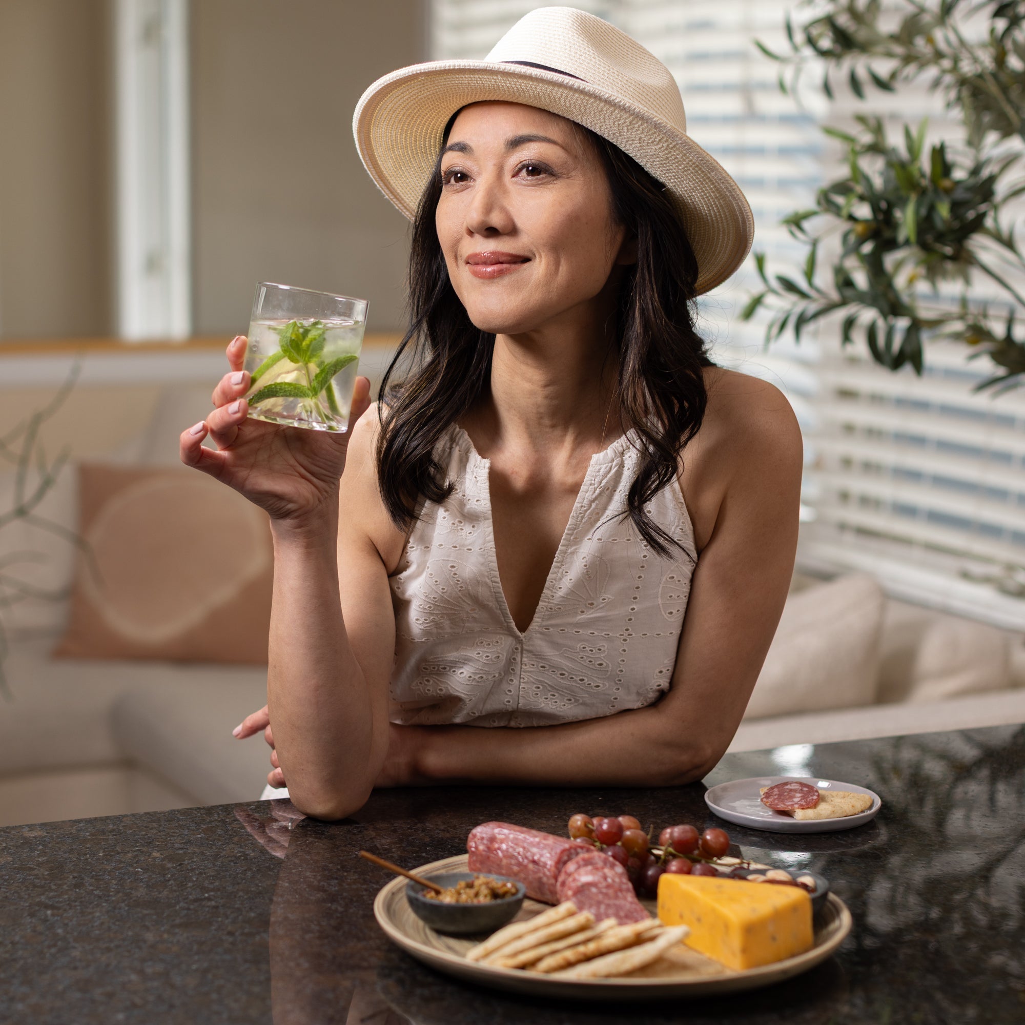 Lexa Bamboo Serving Plate Set, 12 Inch