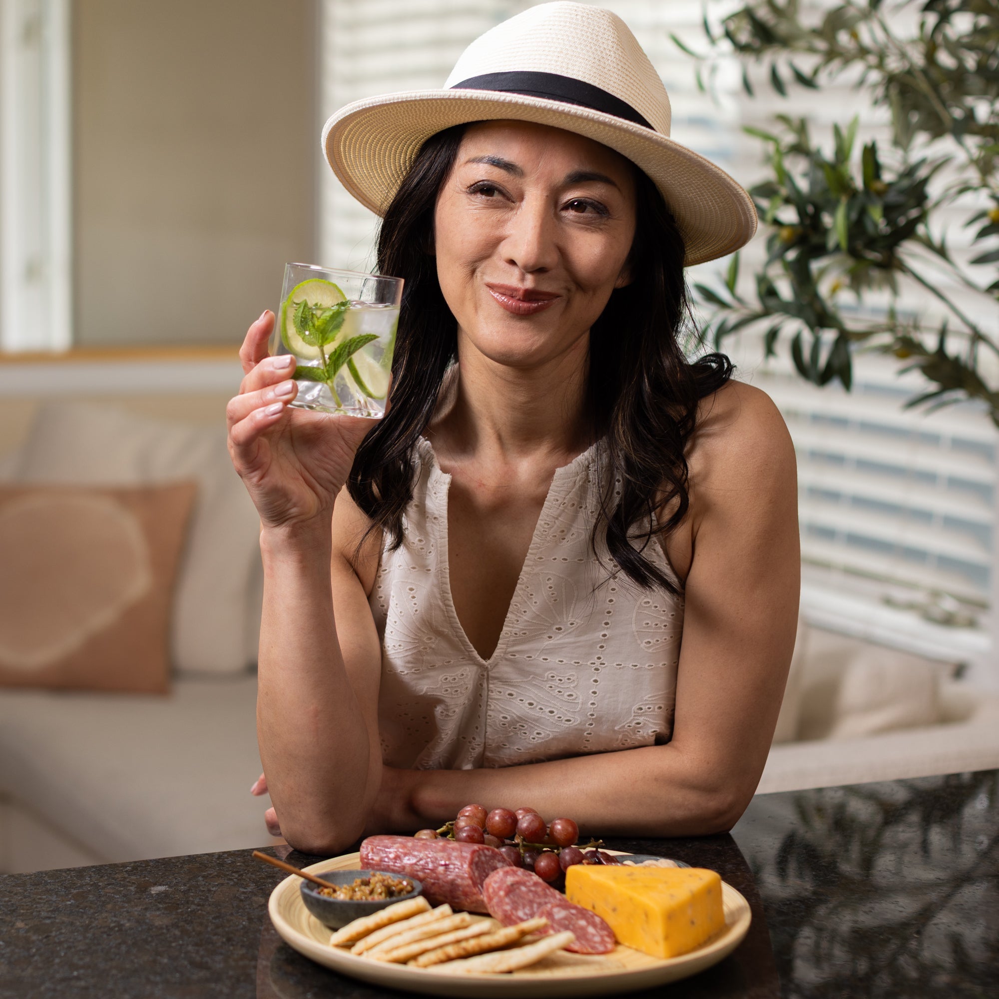 Lexa Bamboo Serving Plate Set, 12 Inch