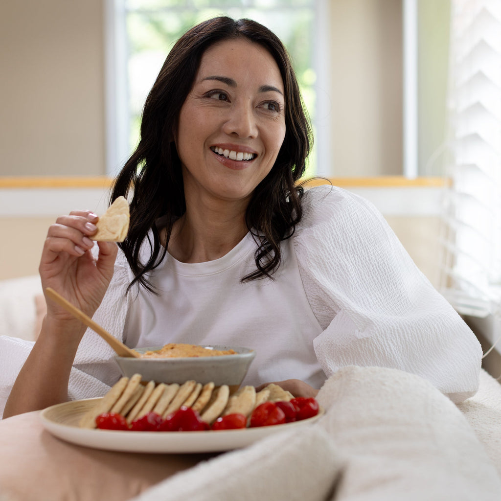 Lexa Bamboo Serving Plate Set, 12 Inch