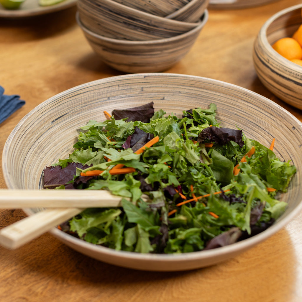 Lexa Bamboo Salad Bowl, 14 Inch