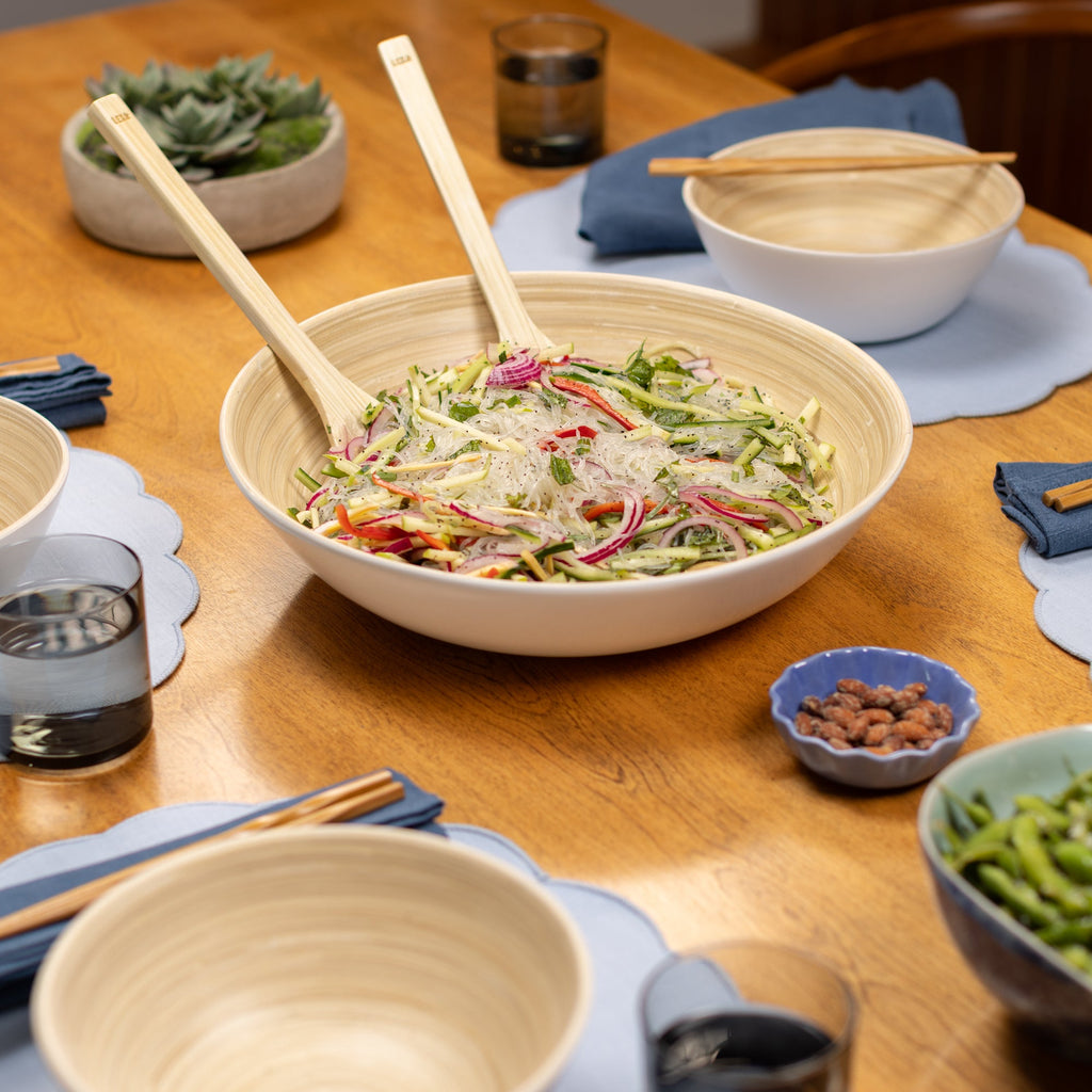 Lexa Bamboo Salad Bowl, 14 Inch
