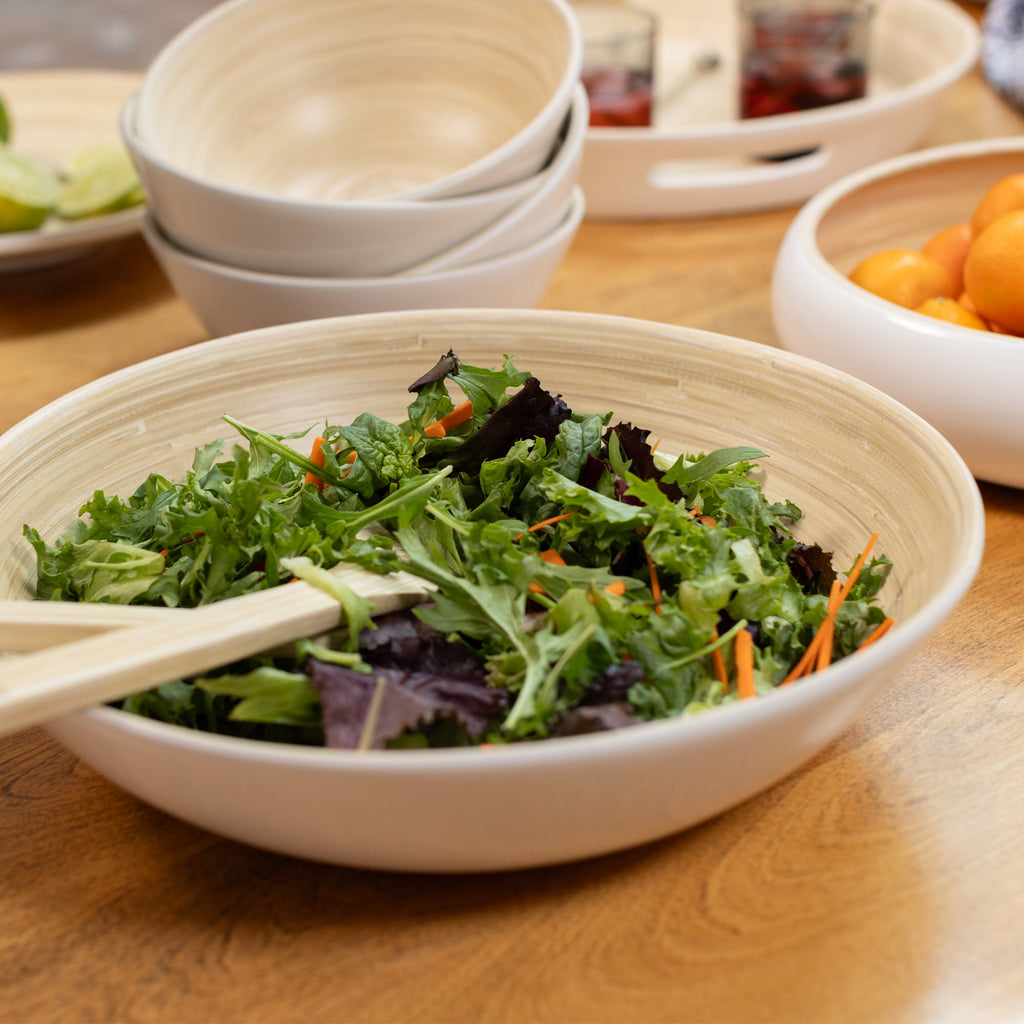 Lexa Bamboo Salad Bowl, 14 Inch