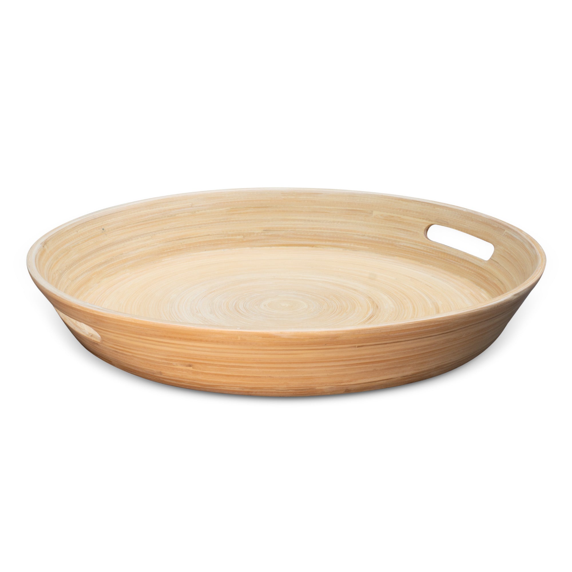 Lexa Bamboo Serving Tray w/ Handles, 16 Inch