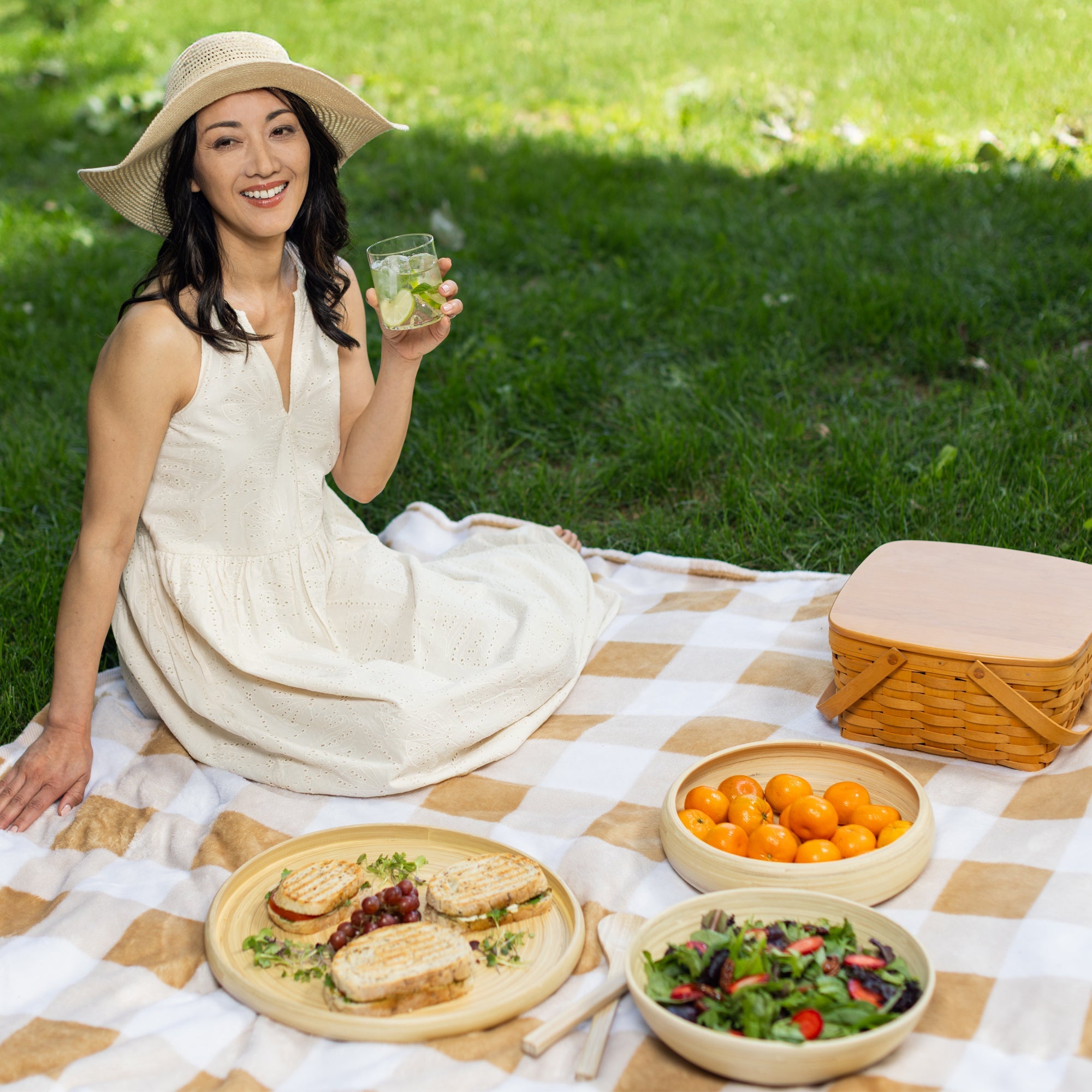 Lexa Bamboo Serving Tray, 16 Inch