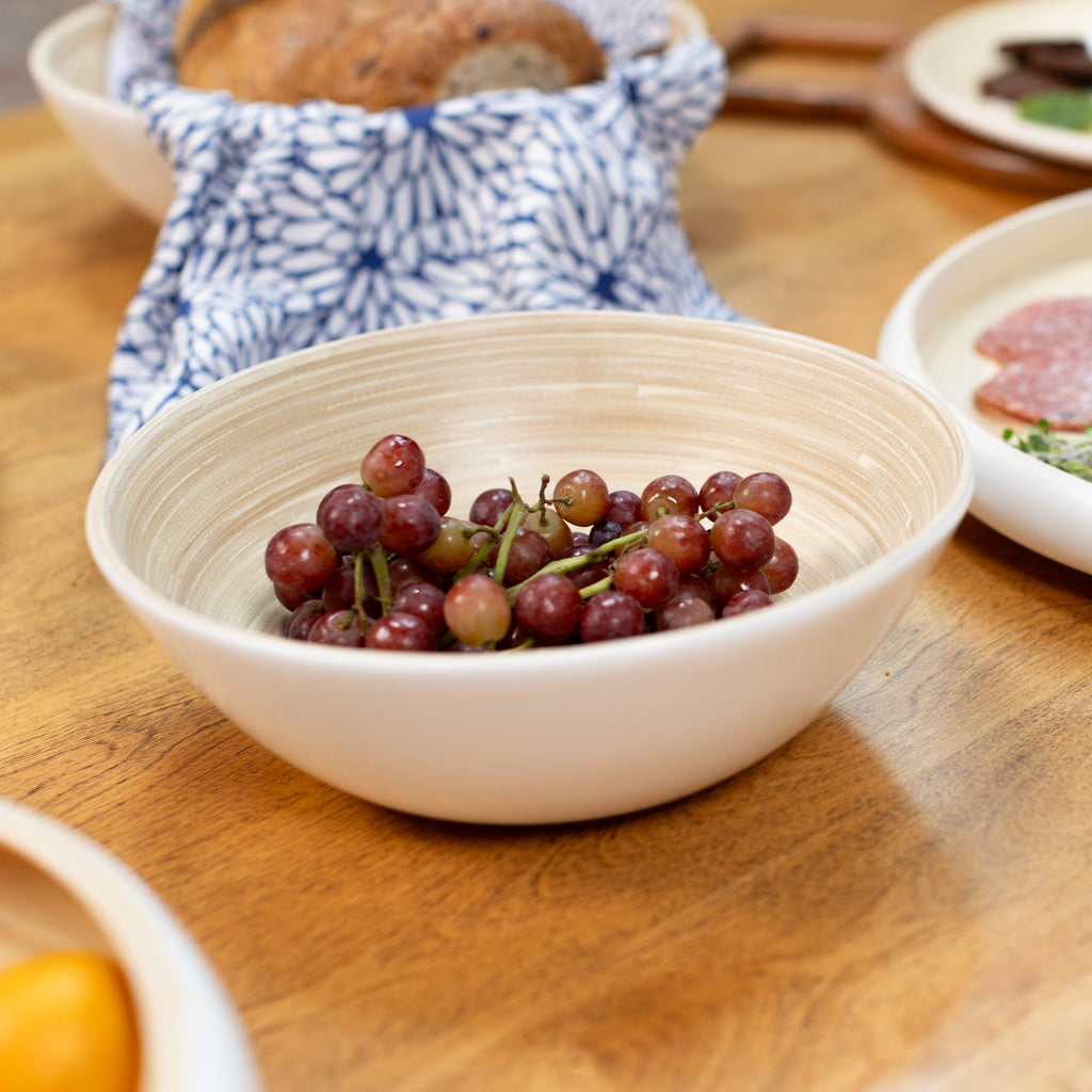 Lexa Bamboo 3-Piece Bowl Set, 12, 10, 8 Inch