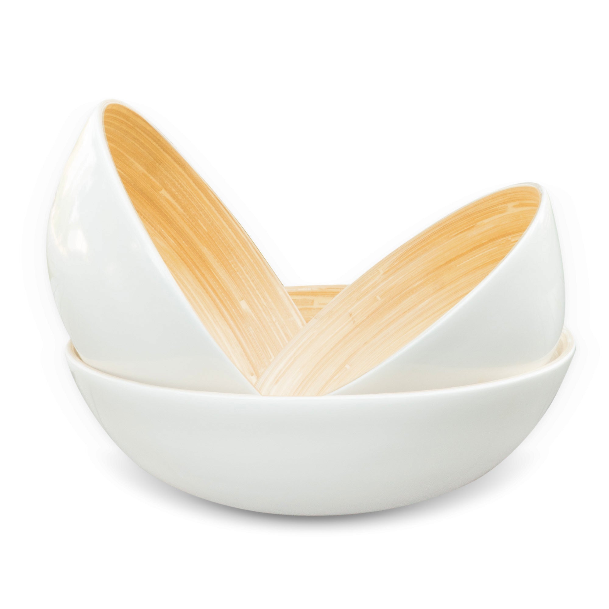 Lexa Bamboo 3-Piece Bowl Set, 12, 10, 8 Inch