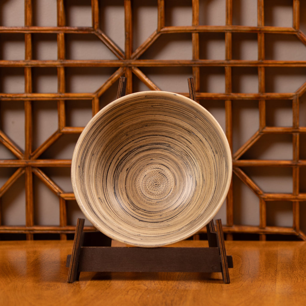 Lexa Bamboo Salad Bowl Set, 8 Inch