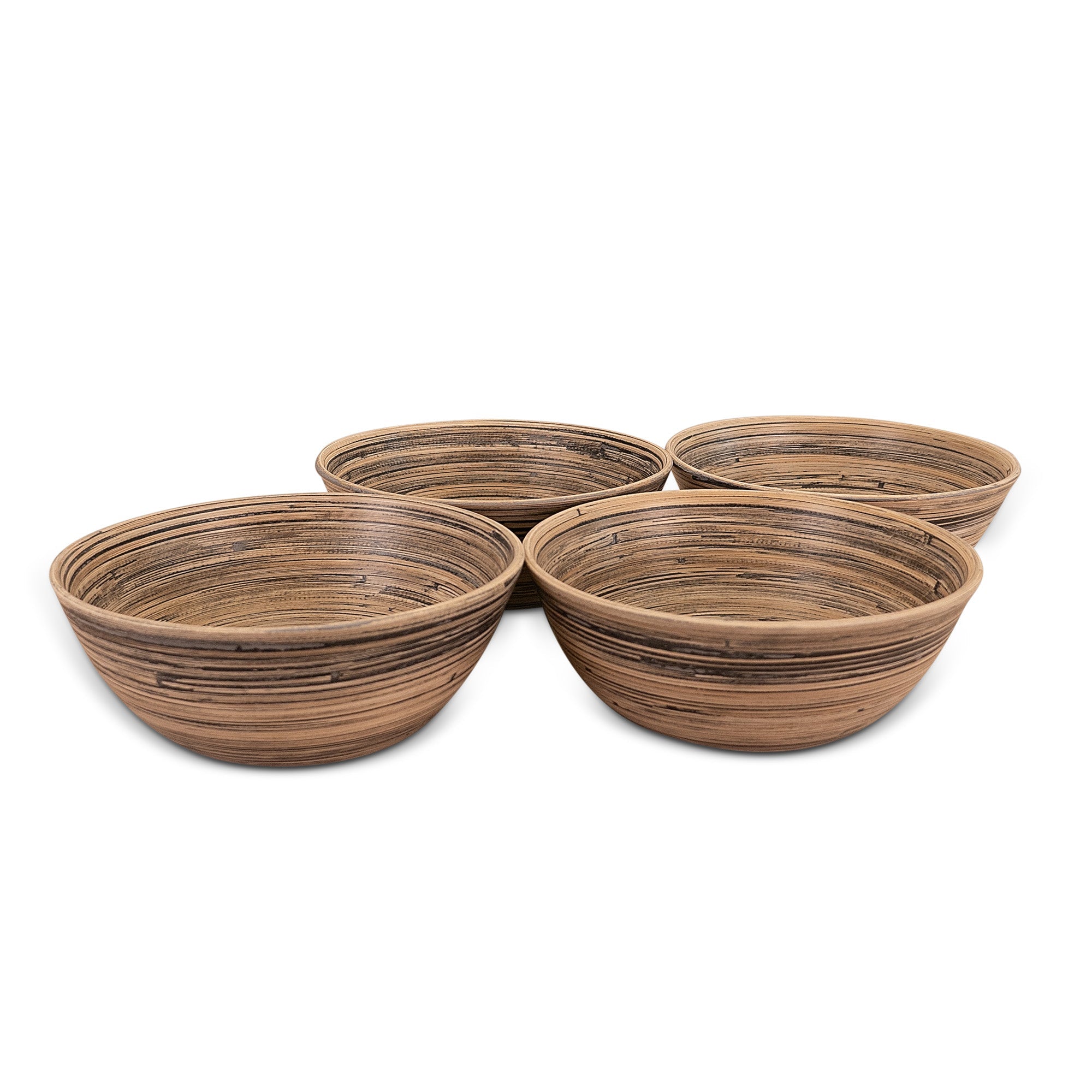 Lexa Bamboo Salad Bowl Set, 8 Inch