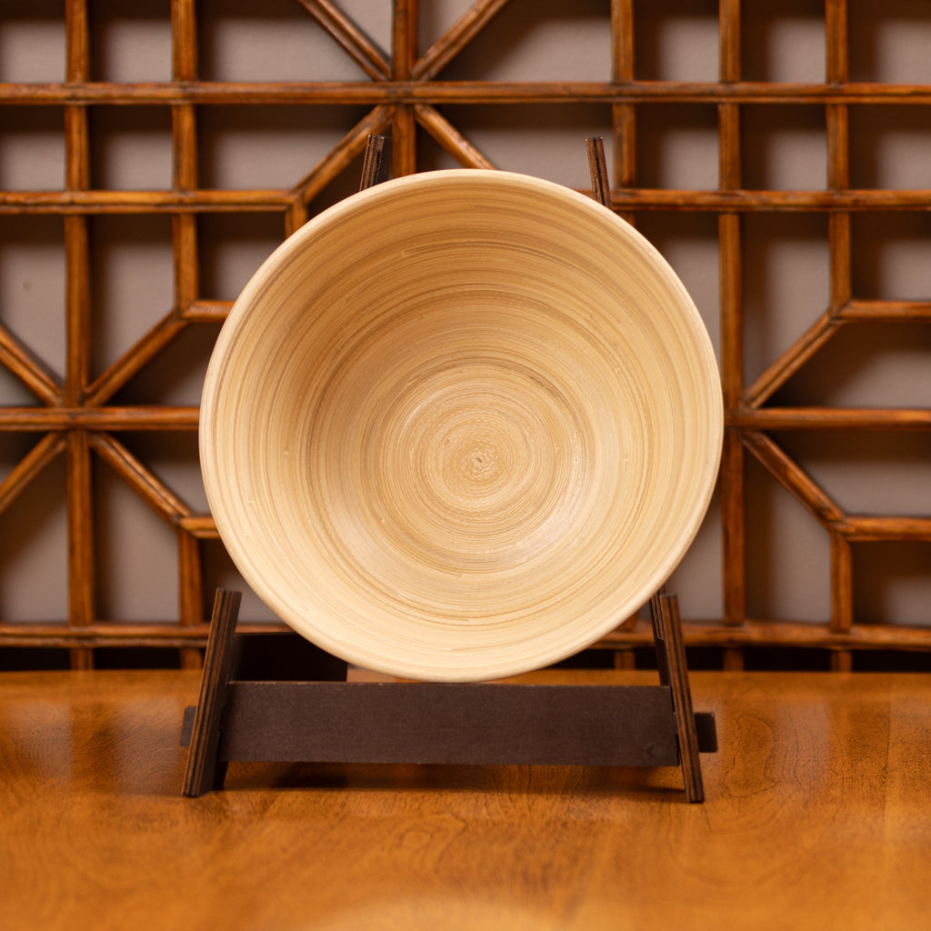 Lexa Bamboo Salad Bowl Set, 8 Inch