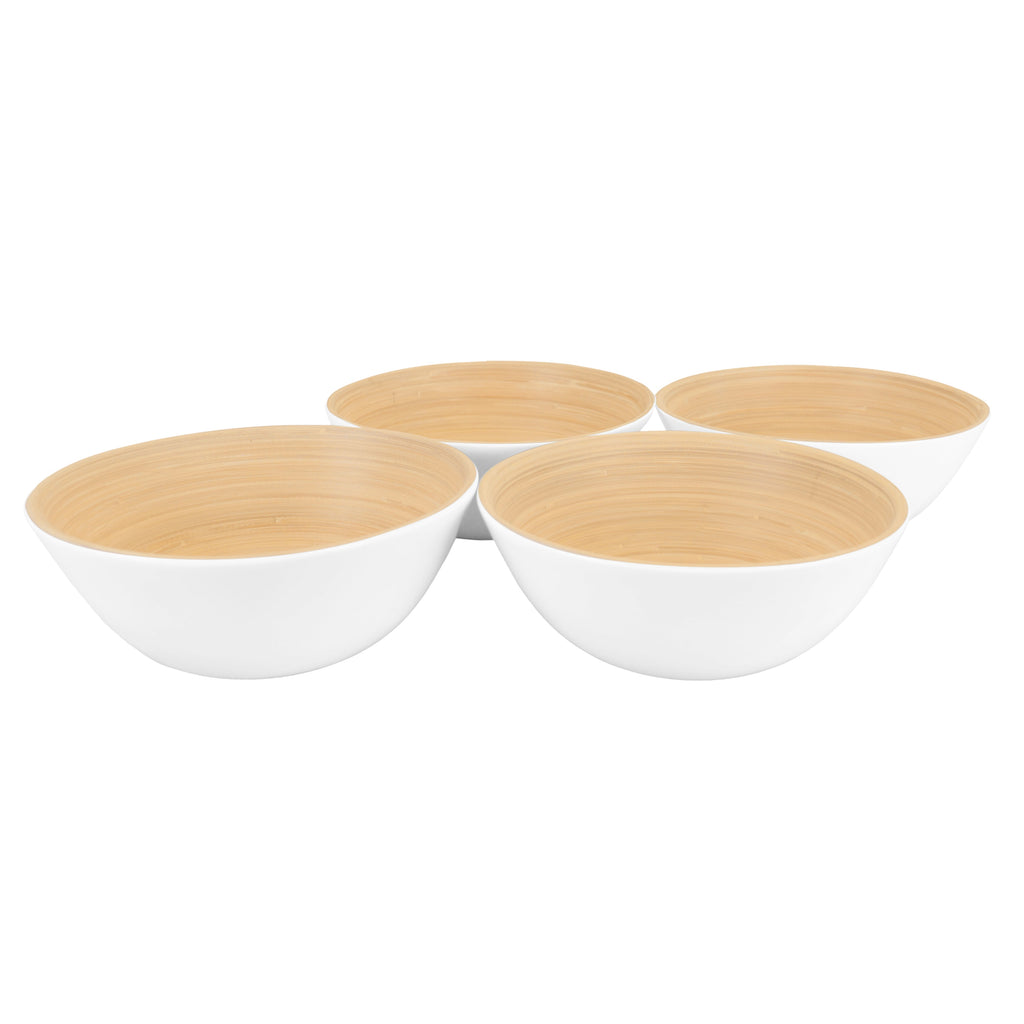 Lexa Bamboo Salad Bowl Set, 8 Inch