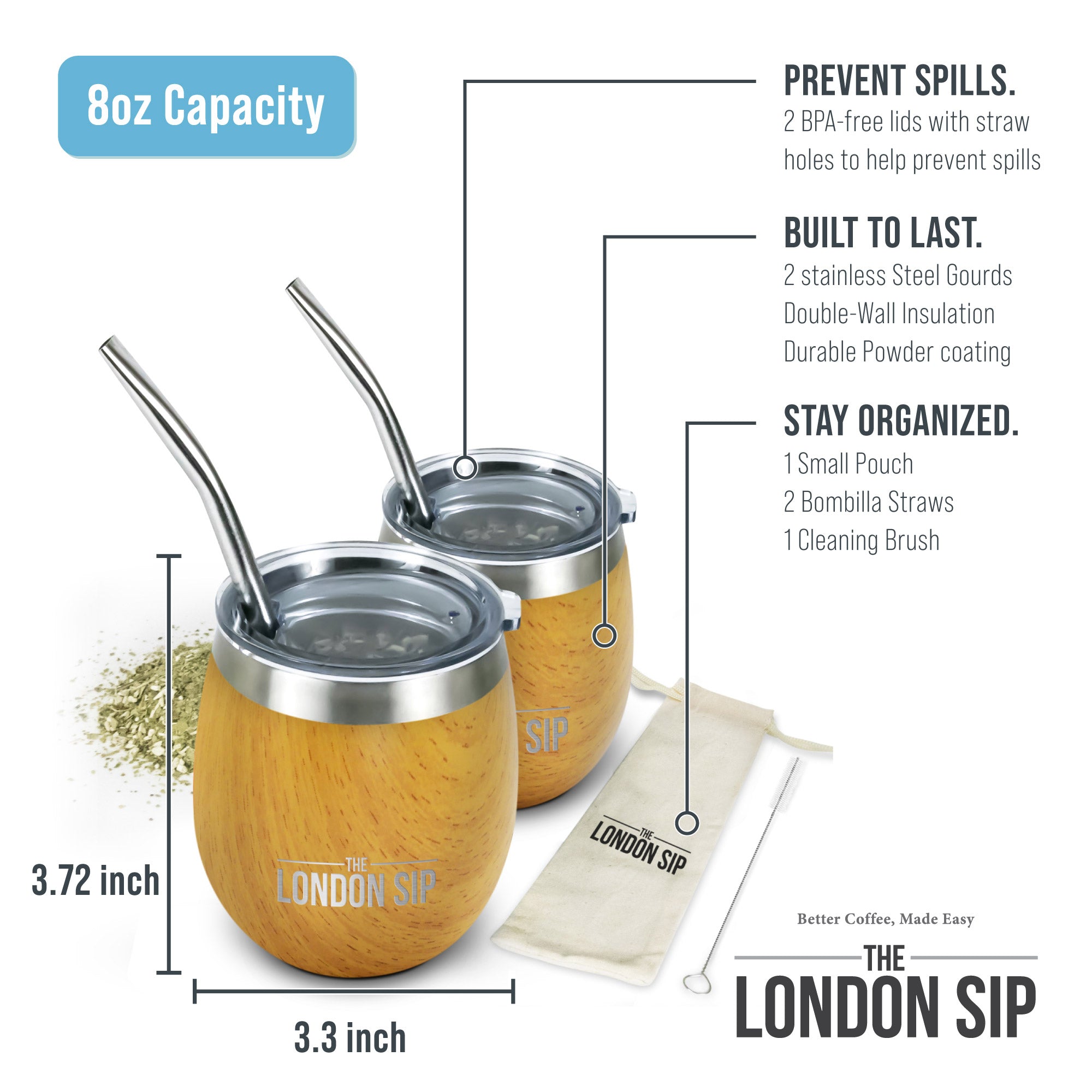 Yerba Mate Cup Set
